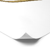 黄金の「3-D」バラ ポスター (角)