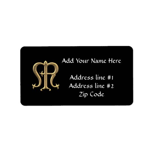 黄金の"3-D"ヴァージンメアリーシンボル ラベル (正面)