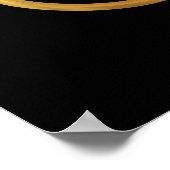 黄金の「3-D」三位一体シンボル ポスター (角)