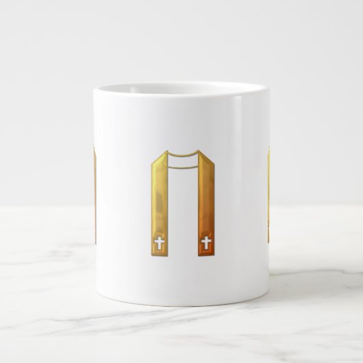 黄金の"3-D"典礼性収縮 ジャンボコーヒーマグカップ (正面)