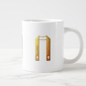 黄金の"3-D"典礼性収縮 ジャンボコーヒーマグカップ (右)