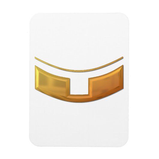 黄金の「3-D」司祭/ミンスターカラー マグネット (縦)