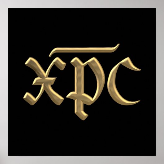 黄金の"3-D" XPCシンボル ポスター (正面)