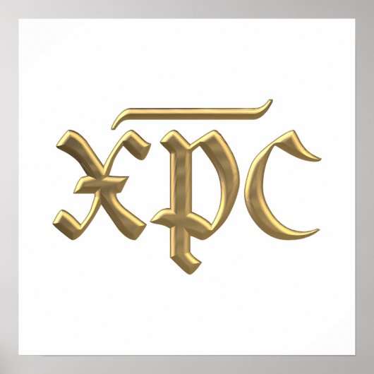 黄金の"3-D" XPCシンボル ポスター (正面)