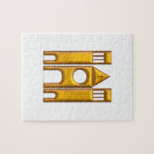 黄金の「3D」大聖堂2 ジグソーパズル (横)