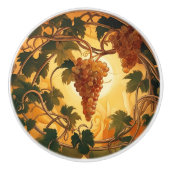 黄金ぶどう陶製ノブ セラミックノブ (正面)