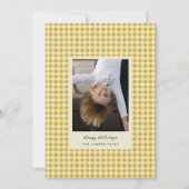 黄金よくはしゃぐの手描き市松模様に写真 シーズンカード (正面)