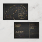 黄金らせん波 名刺 (正面/裏面)