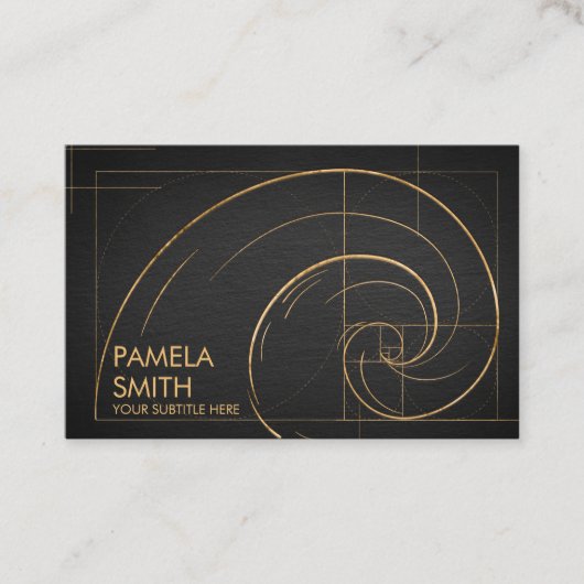 黄金らせん波 名刺 (正面)