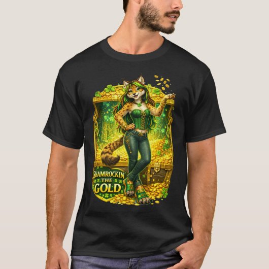 黄金をシャムロックする Tシャツ (正面)