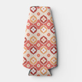 黄金イカット幾何学模様 ボトルクーラー (正面)