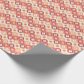 黄金イカット幾何学模様 ラッピングペーパー (角)