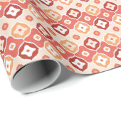 黄金イカット幾何学模様 ラッピングペーパー (ロールコーナー)