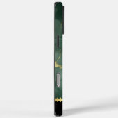 黄金エレガントのアクセントを持つ緑の大理石デザイン Case-Mate iPhoneケース (裏面 / 右)