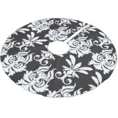 黄金エレガントのアールデコでファンのモチーフ。 ブラッシュドポリエステルツリースカート (アングル)