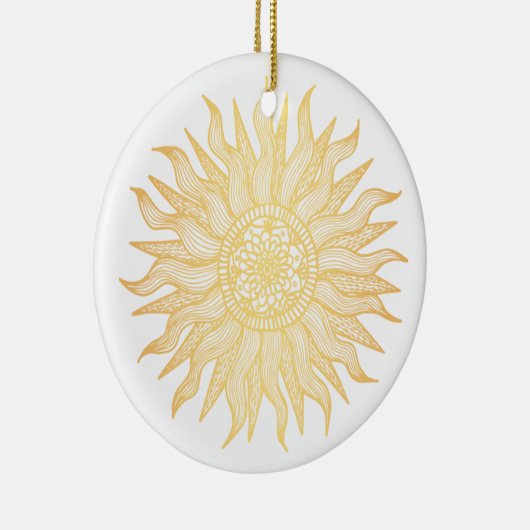 黄金エレガントの日曼荼羅 セラミックオーナメント (右)