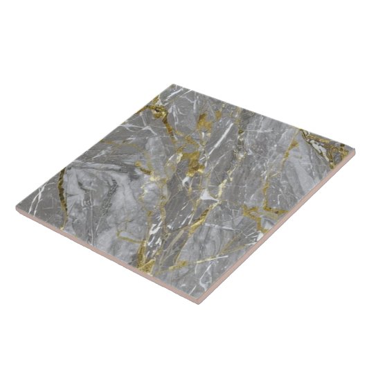 黄金エレガントの静脈大理石 タイル (側面)