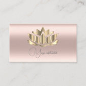 黄金エレガントバラ金ゴールド 名刺 (正面)