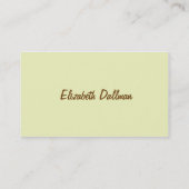 黄金エレガント色 名刺 (裏面)