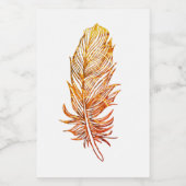 黄金カスタム羽食品容器ラベル フードラベル (シングルラベル)