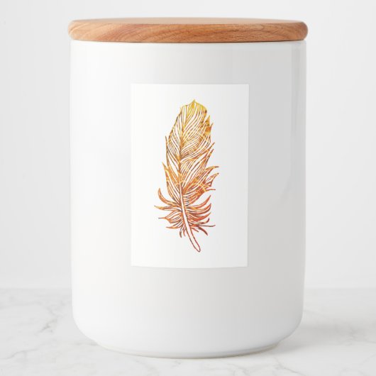 黄金カスタム羽食品容器ラベル フードラベル (正面)