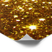 黄金グランジの高解像度ラスターイラストレーション ポスター (角)