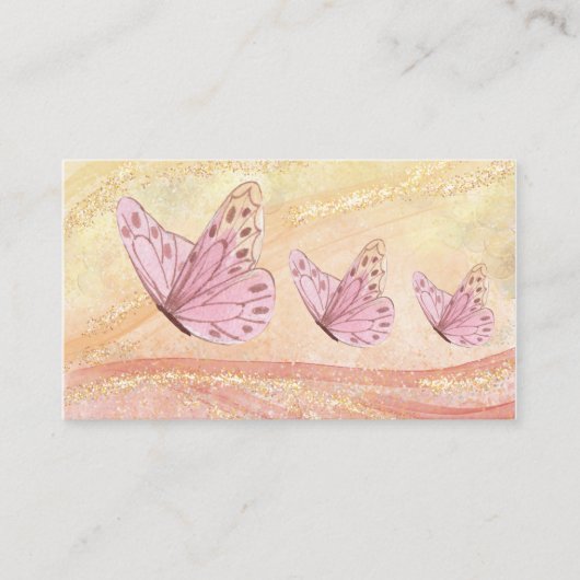 黄金グリッター 名刺 (正面)