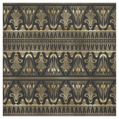 黄金ゴールドと黒アールデコ ファブリック (見本)