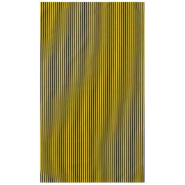 黄金ゴールドと黒ストライプの テーブルクロス