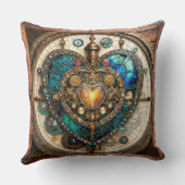 黄金ステンドグラスハートスチームパンクシリーズ クッション (裏面)