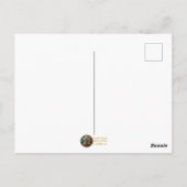 黄金ステンドグラスハートスチームパンクシリーズ ポストカード (裏面)