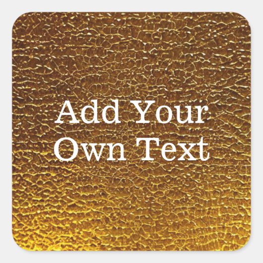 黄金テクスチャ スクエアシール (正面)