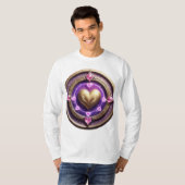 黄金ハート曼荼羅 Tシャツ (正面フル)