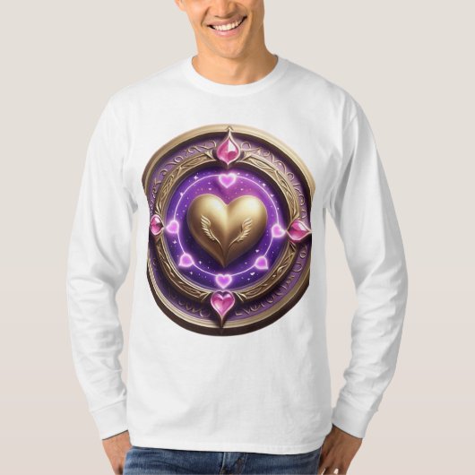 黄金ハート曼荼羅 Tシャツ (正面)