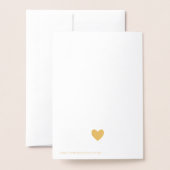 黄金ハート聴診器 箔カード (裏面封筒付き)