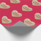 黄金ハート ラッピングペーパー (角)