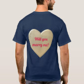 黄金ハート Tシャツ (裏面)