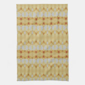 黄金パターン（の模様が）ある色と錆と灰色で キッチンタオル (縦)