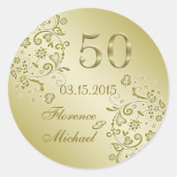 黄金フローラは50周年結婚を渦巻く