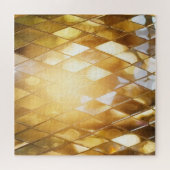 黄金モザイク輝く：ガラス効果。 ジグソーパズル (横)