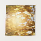 黄金モザイク輝く：ガラス効果。 タペストリー (正面(横))