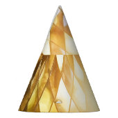 黄金モザイク輝く：ガラス効果。 パーティーハット (左)