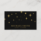 黄金モダンの輝く星 名刺 (正面)