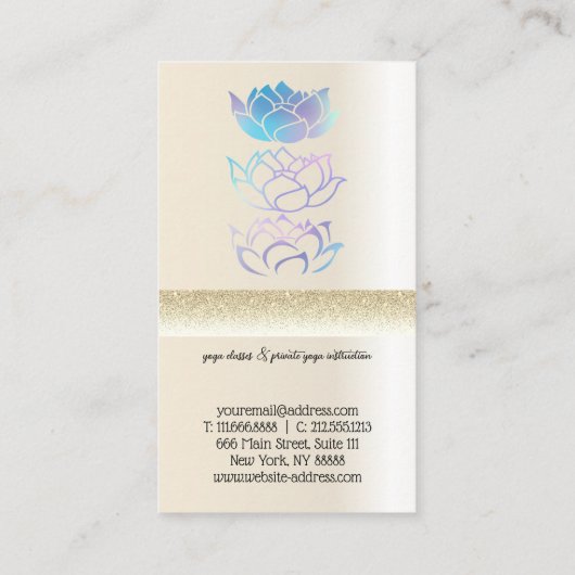 黄金モダンホロハス 名刺 (裏面)