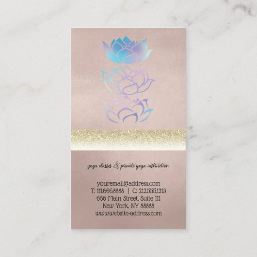 黄金モダンホロハス 名刺 (裏面)