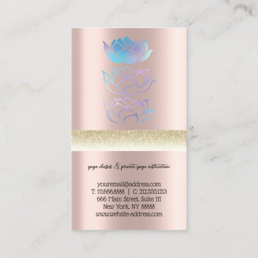 黄金モダンホロハス 名刺 (裏面)