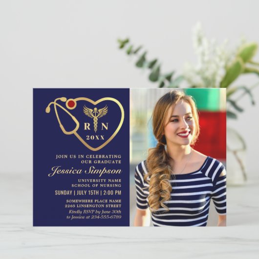 黄金モダン海軍看護学校卒業会 招待状 (スタンド正面)