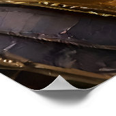 黄金ロボットハンド保持金ゴールドツリー ポスター (角)