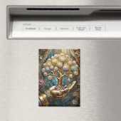 黄金ロボットハンド保持金ゴールドツリー マグネット (インサイチュ (食洗機))