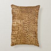 黄金ワニ訛りの枕 アクセントクッション (裏面(縦))